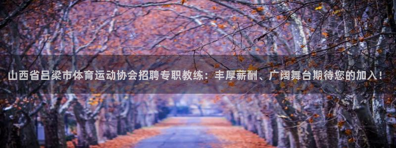 米兰体育场：山西省吕梁市体育运动协会招聘专职教练：丰厚薪酬、广阔舞台期待您的加入！