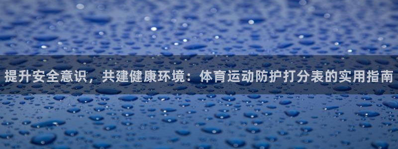 米兰体育最新版下载：提升安全意识，共建健康环境：体育运动防护打分表的实用指南